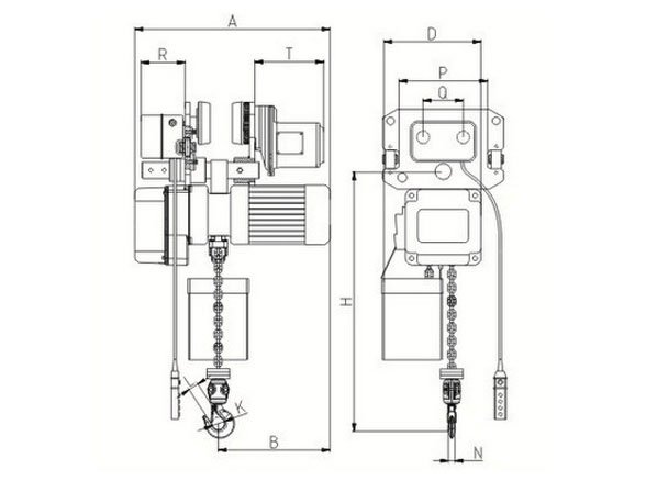 ER series Electric Chain Hoist 1Ton to 5Ton